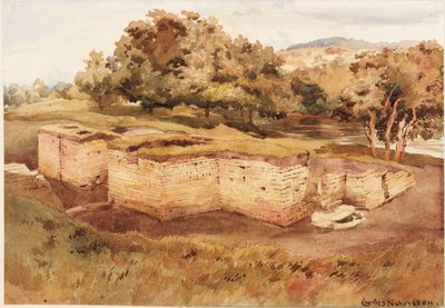 The Roman Baths, Chesters, North Tyne (West View) by Charles Richardson